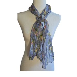 Banjara Floral Krinkle Rayon Scarf NWOT